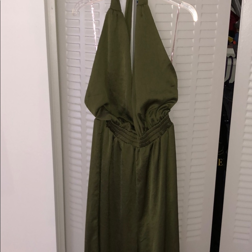 Military green jumpsuit